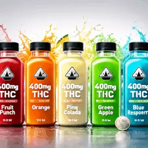 Ultra-Potent 400mg THC Drink – 12oz Bottle