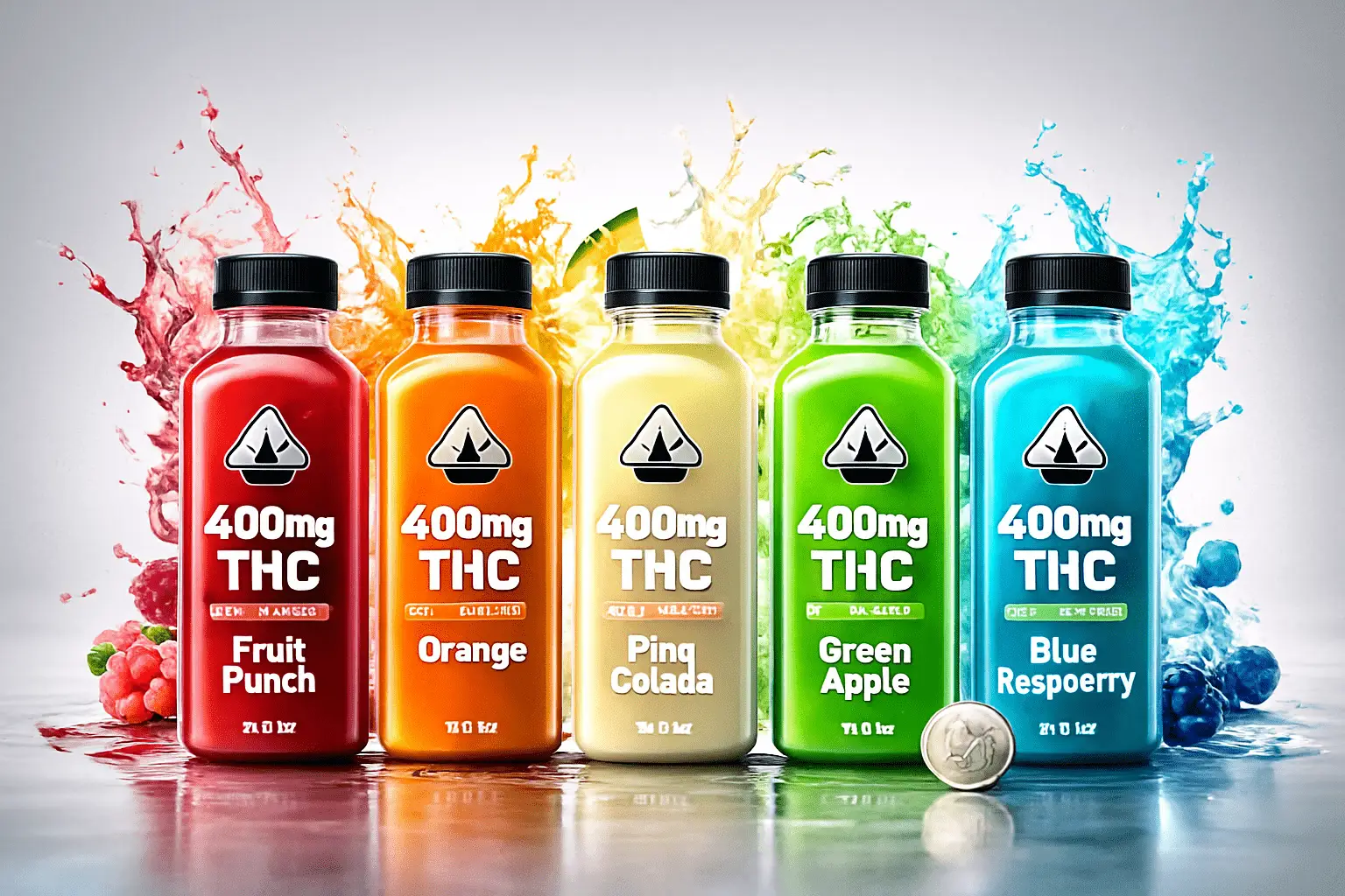 Ultra-Potent 400mg THC Drink – 12oz Bottle